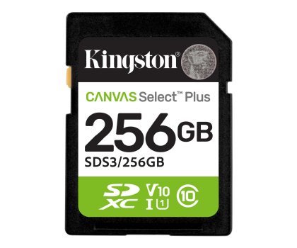 Karta pamięci Kingston 256GB SDXC Canvas Select Plus Gen3
